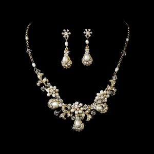 vintage pearl bridal jewelry for bridesmaids