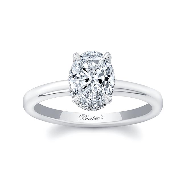 Barkev's Oval Diamond Engagement Ring 8253L