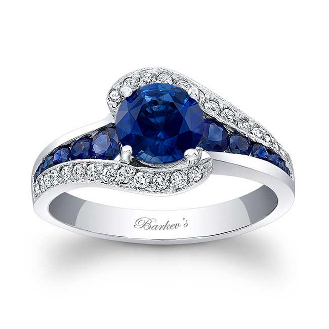 Barkev's Blue Sapphire Engagement Ring BSC-7898LBS