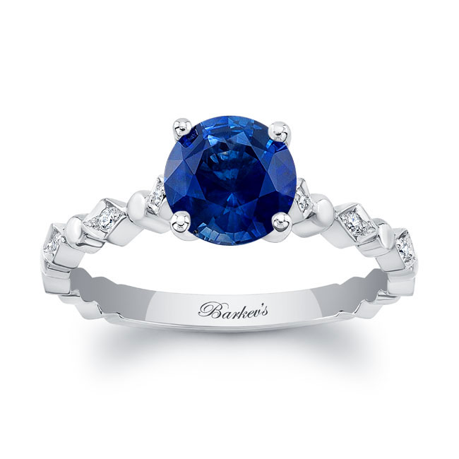 Barkev's Vintage Blue Sapphire Ring BSC_8184L