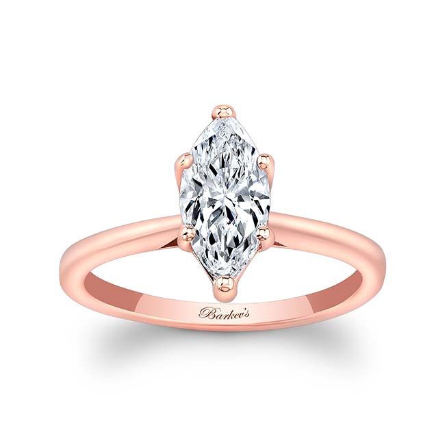 Barkev's Rose Gold Marquise Solitaire Ring 8287L