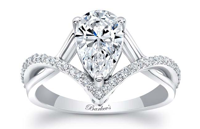white gold platinum engagement ring