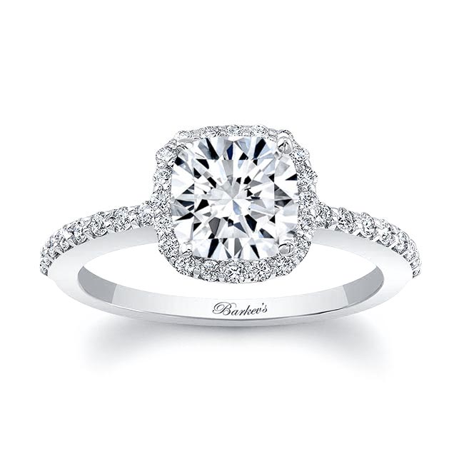 Barkev's Cushion Halo Engagement Ring 8011L