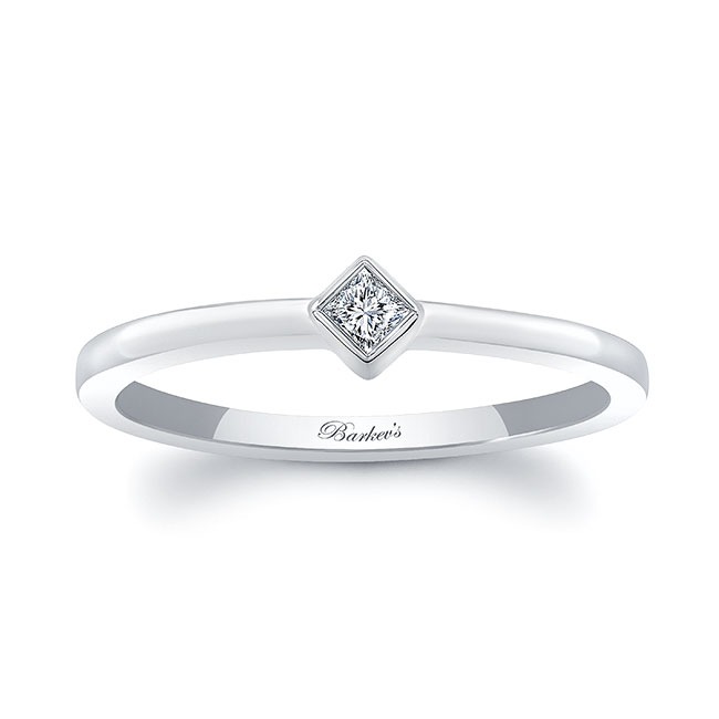 Barkev's Aria Princess Cut Diamond Promise Ring 8232L