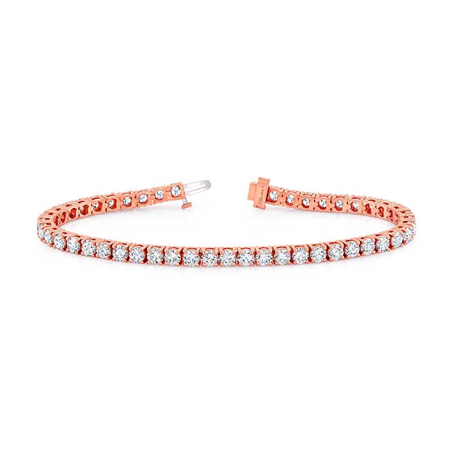 Buy 14k Rose Or White Gold Solid Diamond Cut Rope Bracelet 8 Inch 4mm  Online at SO ICY JEWELRY