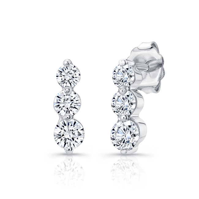  White Gold Diamond Earrings 5398ER Image 1