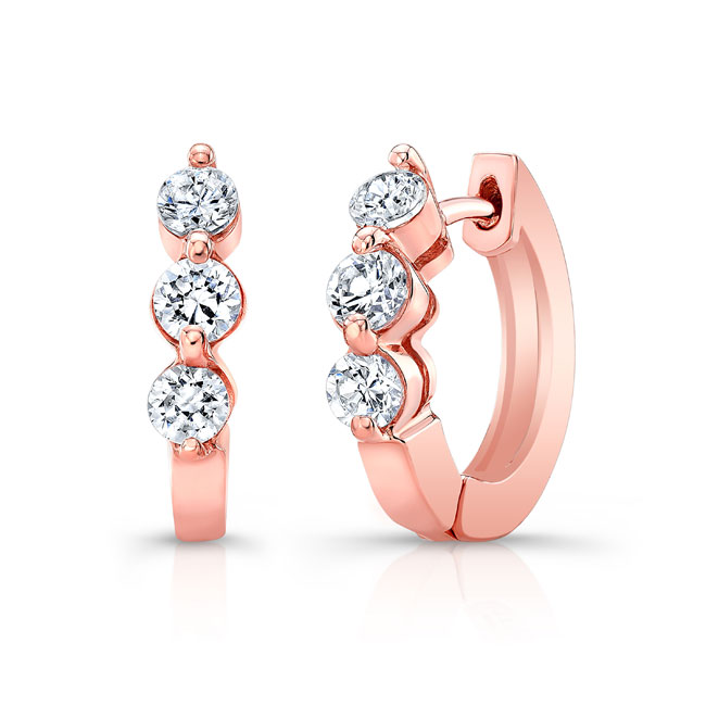  Rose Gold Diamond Earrings 5446ER Image 1