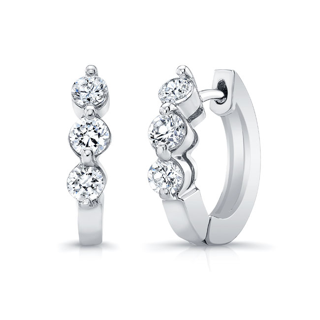  White Gold Diamond Earrings 5446ER Image 1