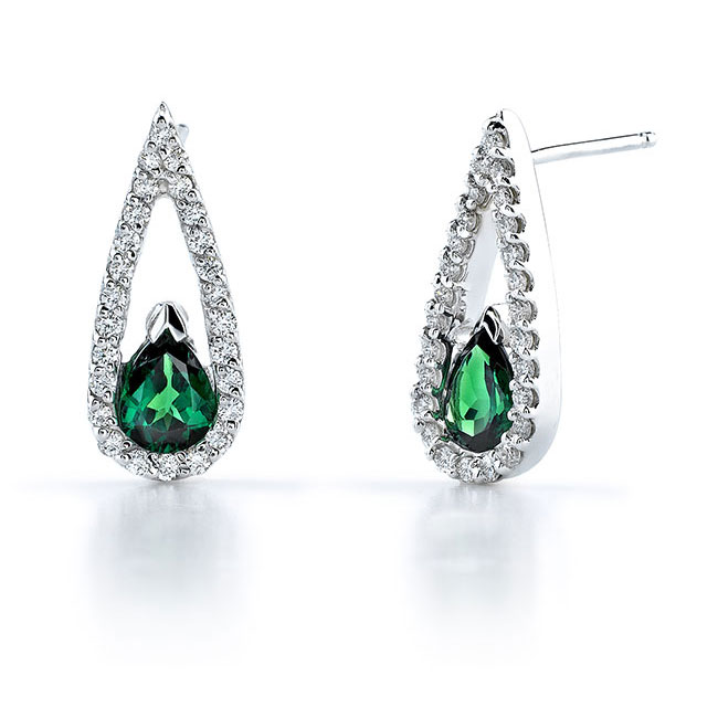 Tsavorite and Diamond Earrings 6993ER