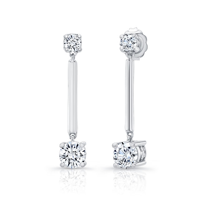  Diamond Drop Earrings 8103ER Image 1