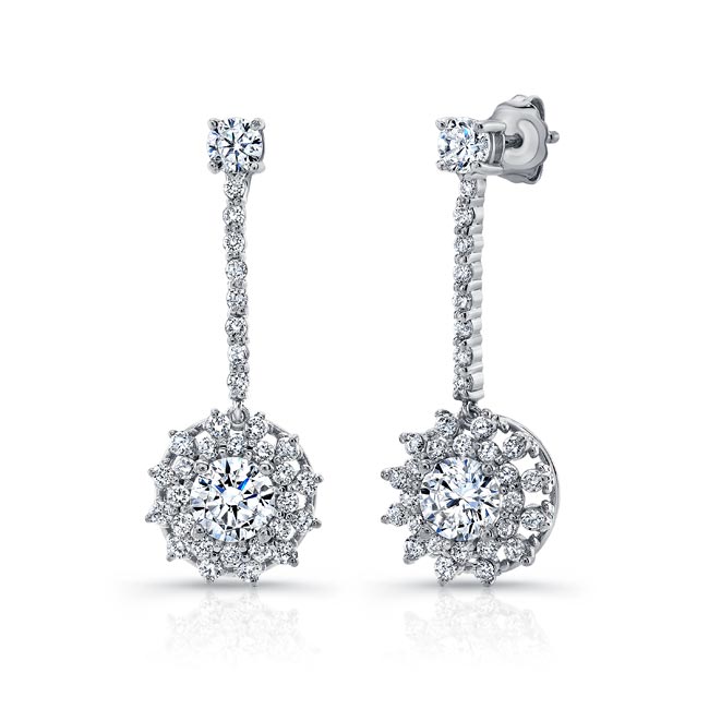  Diamond Drop Earrings 8104ER Image 3