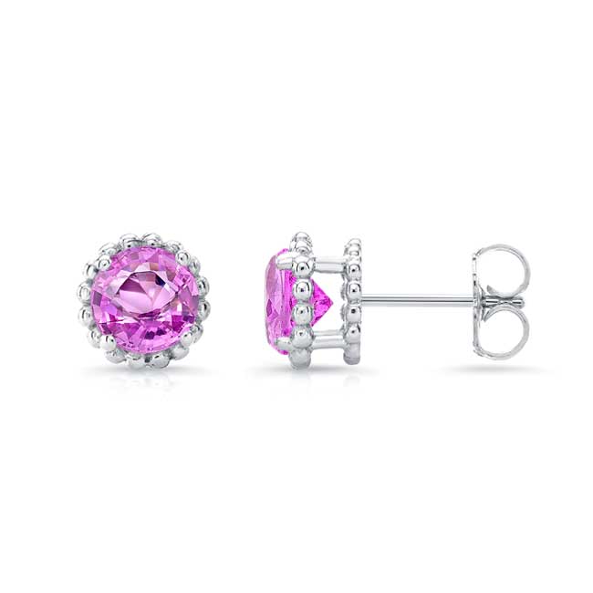  1.00ct. Pink Sapphire Studs PS-8097ER100 Image 2