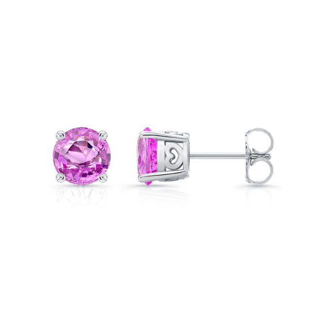  1.00ct. Pink Sapphire Studs PS-8098ER100 Image 2
