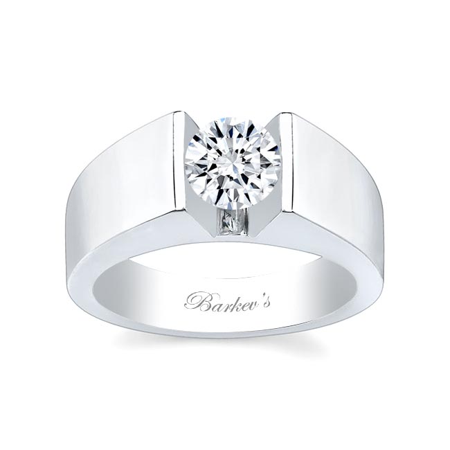  White Gold Solitaire Engagement Ring 3702L Image 1