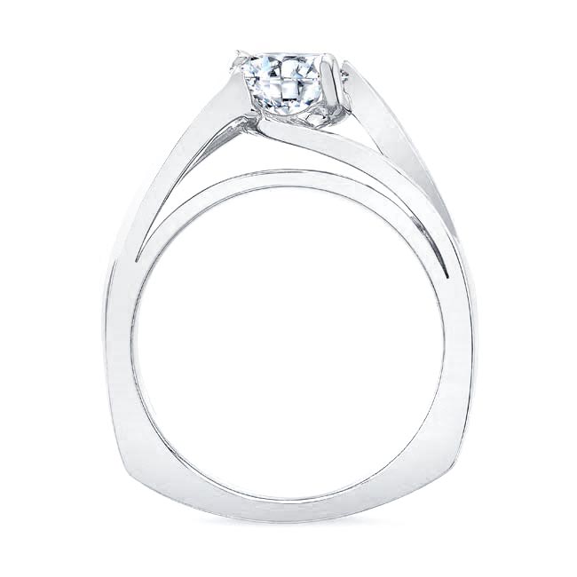  Round Moissanite Solitaire Engagement Ring MOI-5074L Image 2