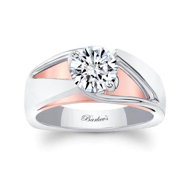 Wide Split Shank Solitaire Ring