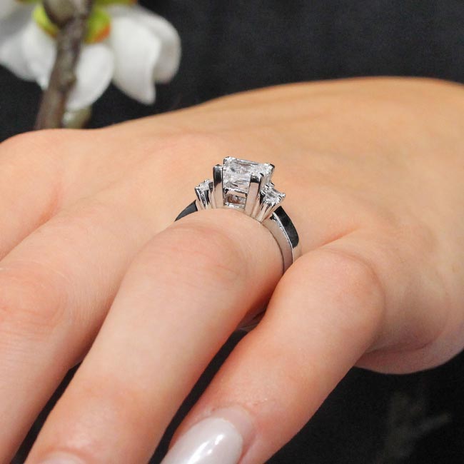 Platinum 5 Stone Engagement Ring Image 5