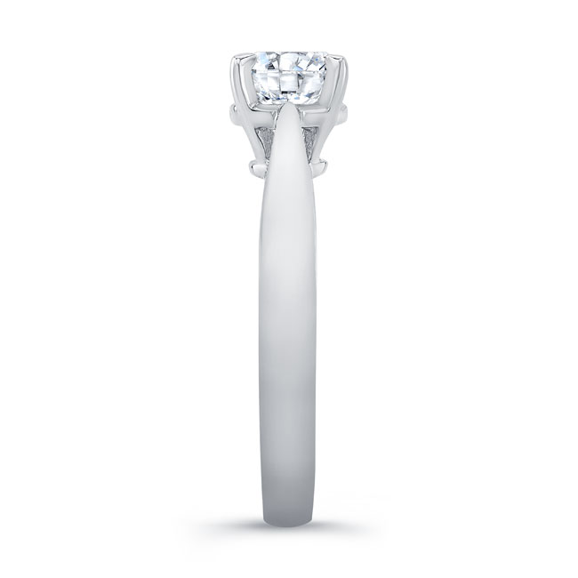  Round Moissanite Solitaire Engagement Ring Image 3