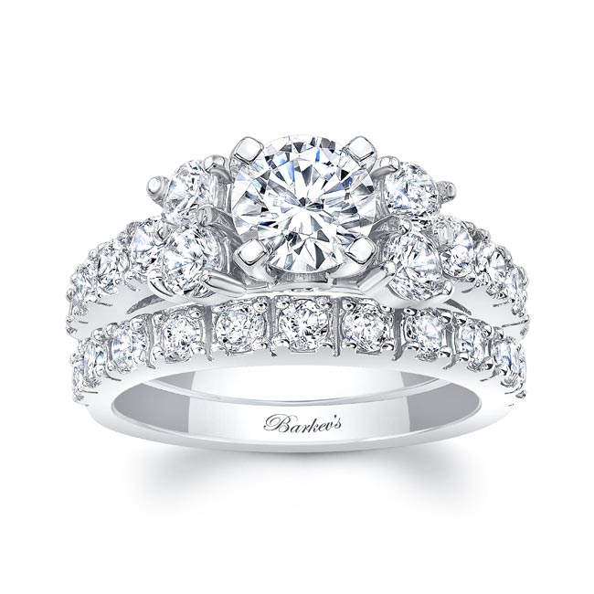  Unique Diamond Bridal Set Image 1