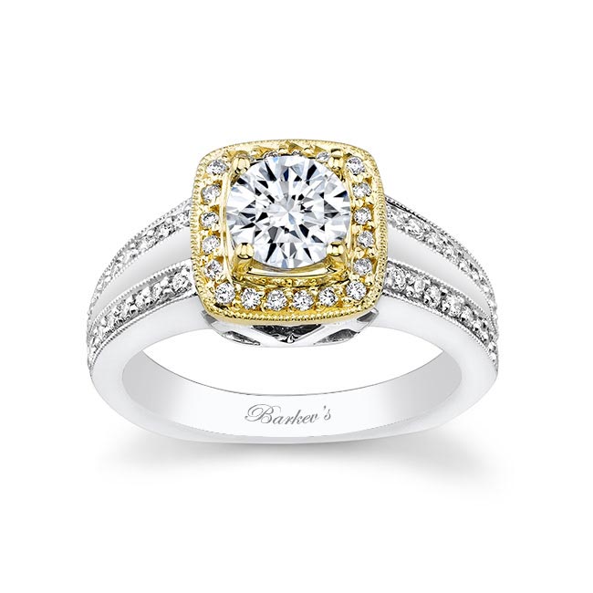 Two Tone Engagement Ring 6978L