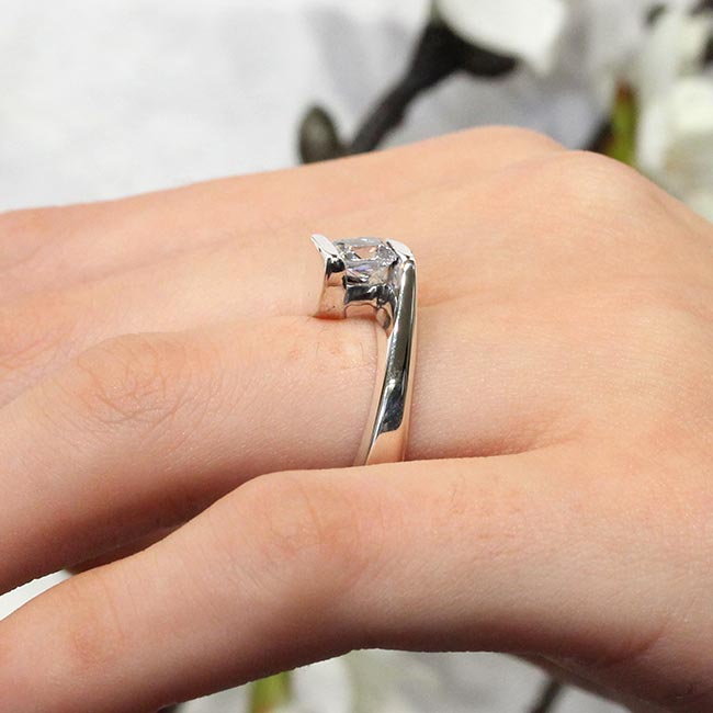  1.5 Carat Princess Cut Diamond Solitaire Ring Image 3