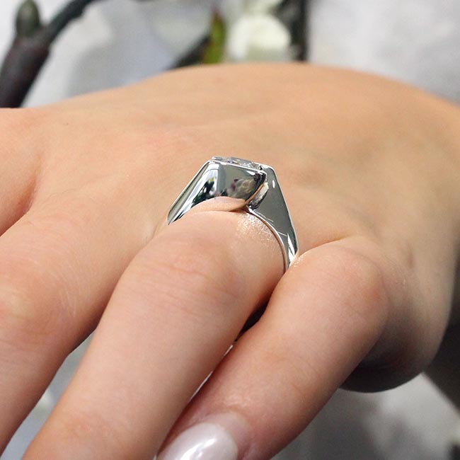  1.5 Carat Princess Cut Diamond Solitaire Ring Image 4