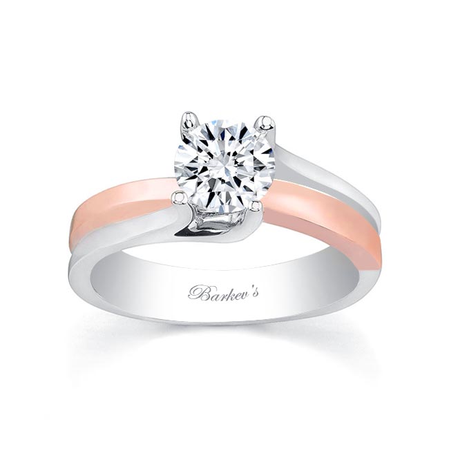 Split Shank Round Solitaire Engagement Ring