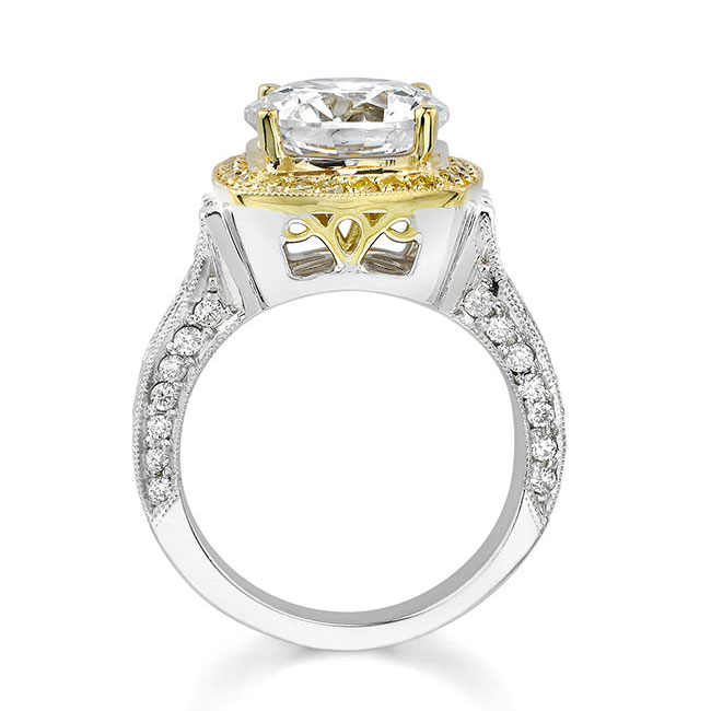  3 Carat Antique Diamond Engagement Ring Image 2