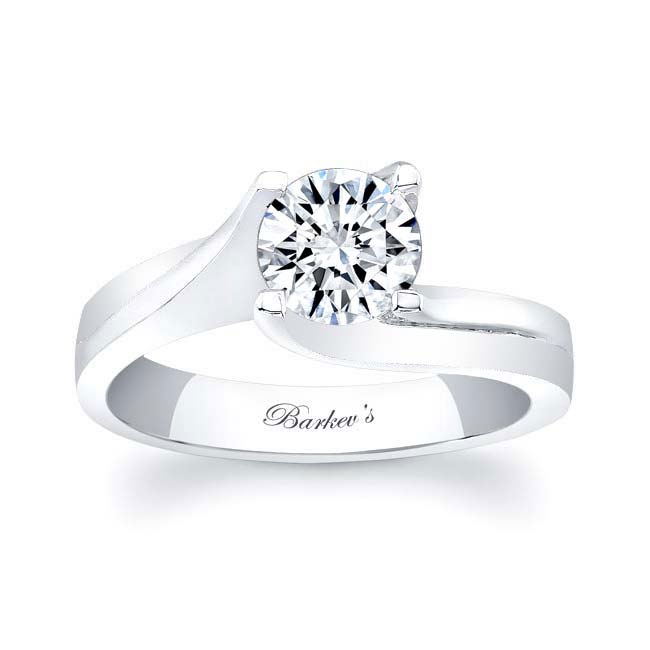  Round Cut Moissanite Solitaire Ring Image 1