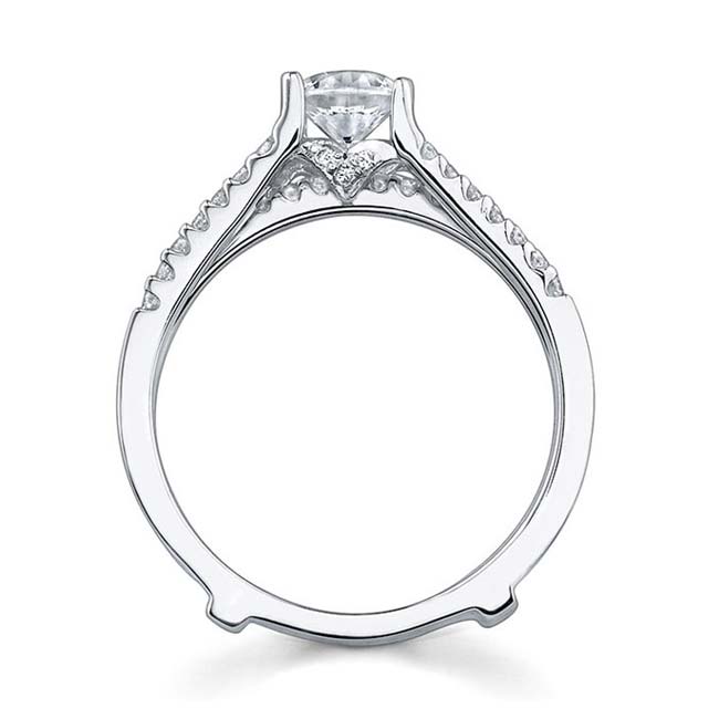 Platinum 3 Row Diamond Bridal Set Image 2