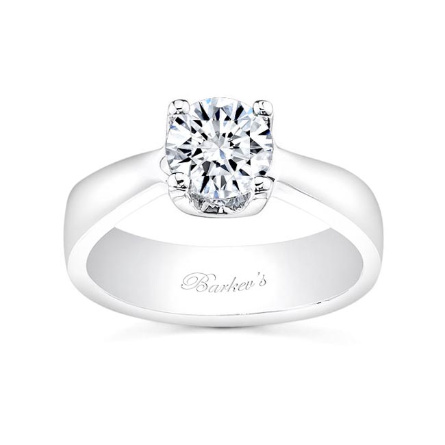  Classic Moissanite Solitaire Engagement Ring Image 1