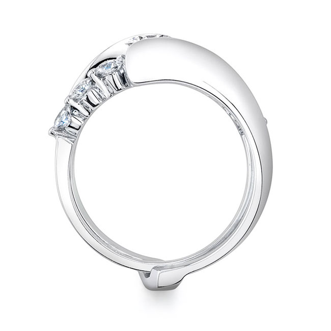 Platinum Unique Interlocking Bridal Set Image 2