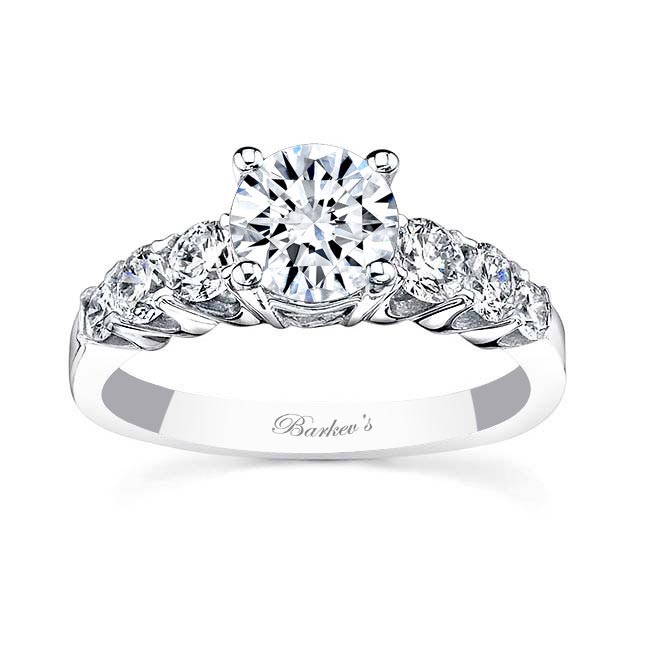  White Gold Diamond Engagement Ring 7520L Image 4
