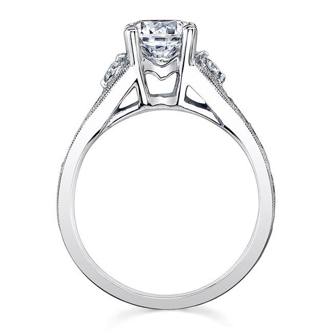  White Gold Engagement Ring 7549L Image 6
