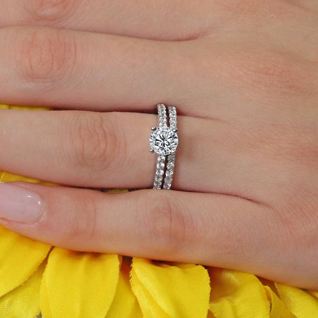 White Gold Diamond Ring Set Image 3