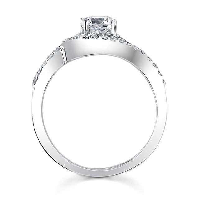  Swirl Diamond Wedding Ring Set Image 2