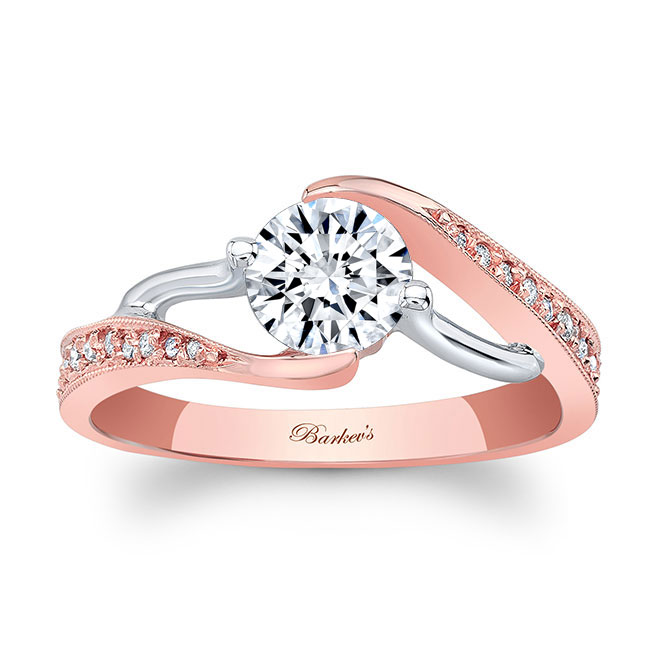  Rose Gold Bypass Ring Image 1