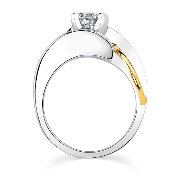  Two tone engagement ring 7609L Image 2
