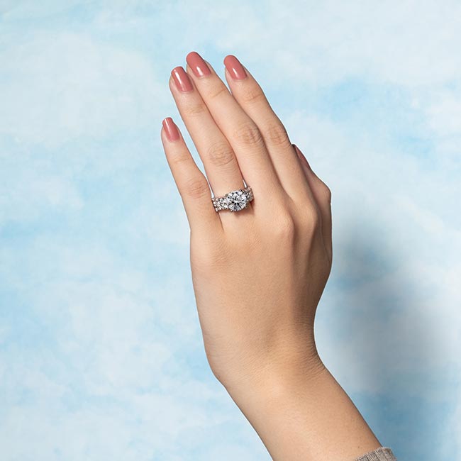  4 Carat Lab Grown Diamond Ring Image 3