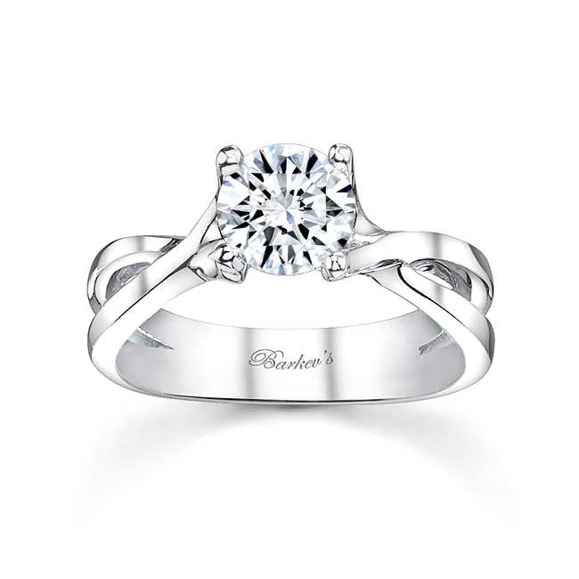  Four Prong Split Shank Solitaire Ring Image 1