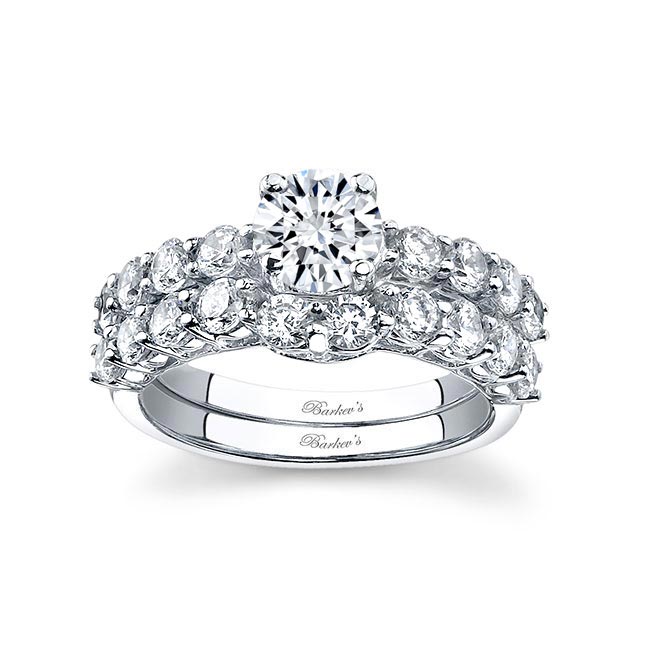  Moissanite Bridal Ring Set Image 1