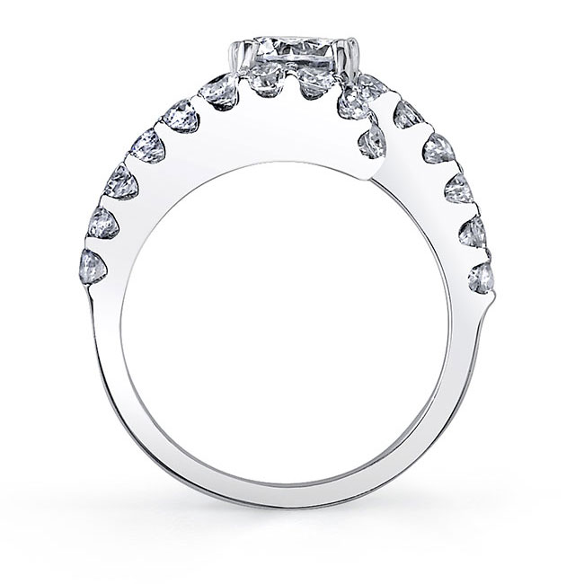  Split Band Moissanite Engagement Ring Image 2
