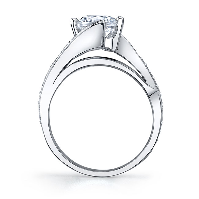  2 Prong Moissanite Engagement Ring Image 2