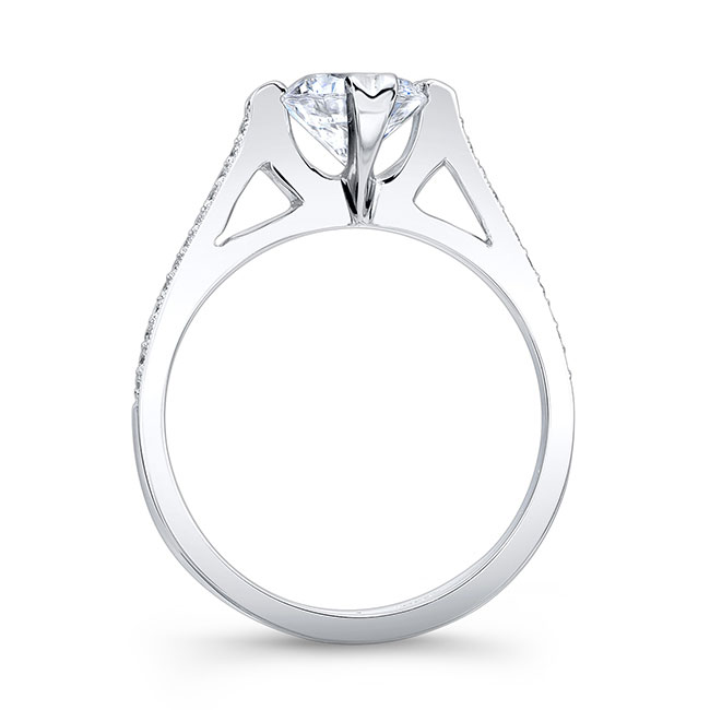  Simple Round Moissanite Ring Image 2