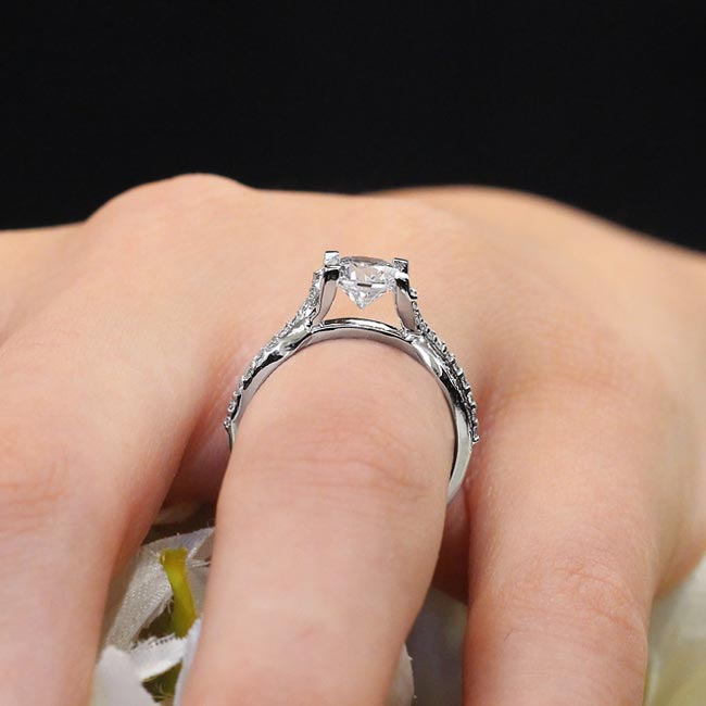 Pave Set Lab Diamond Ring Image 5