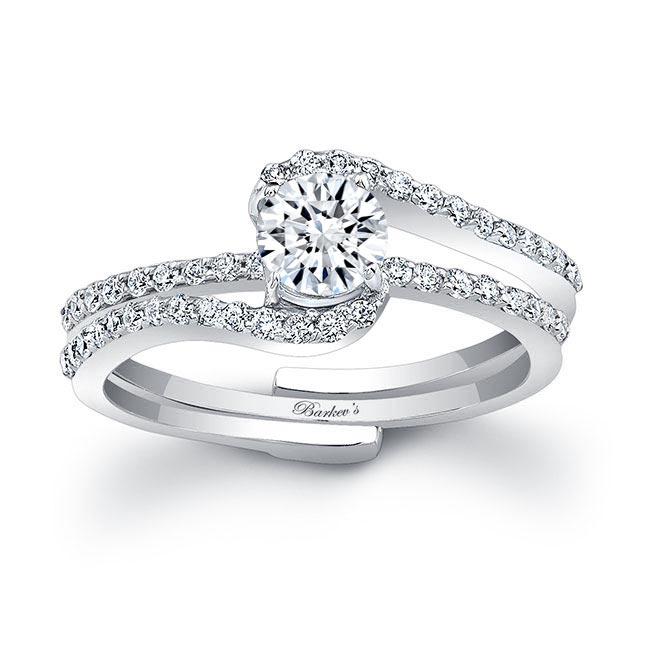 Platinum Half Carat Lab Grown Diamond Bridal Set Image 1