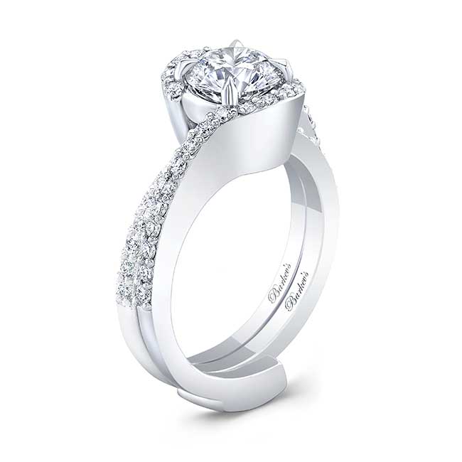  1 Carat Lab Grown Diamond Bridal Set Image 2