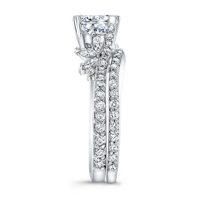  1 Carat Round Lab Grown Diamond Bridal Set Image 3