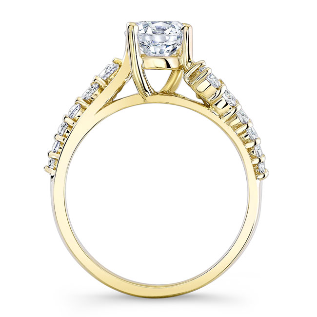  Yellow Gold Classic Diamond Ring Image 2