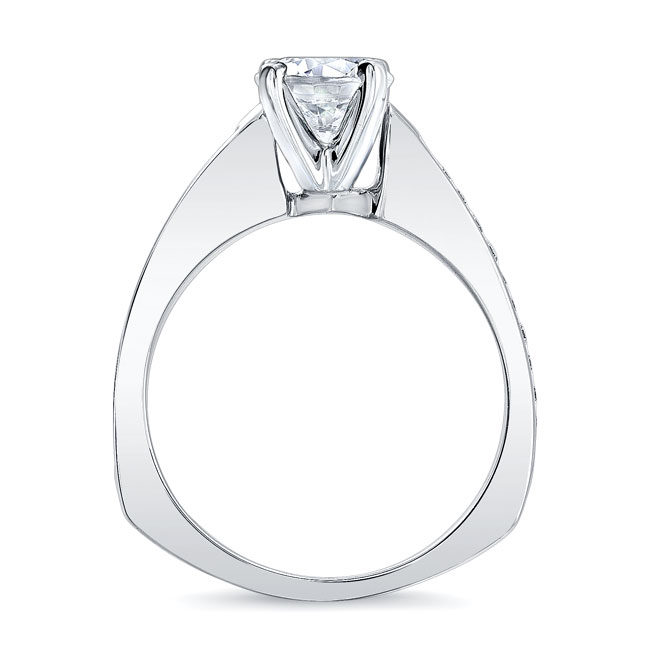  Channel Set Round Moissanite Ring Image 2
